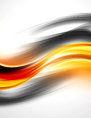 Fabric roller blind Orange waves