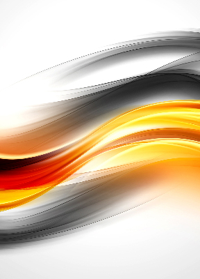 Fabric roller blind Orange waves