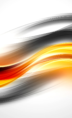Fabric roller blind Orange waves
