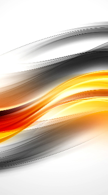 Fabric roller blind Orange waves