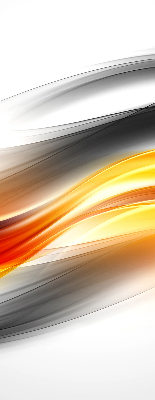 Fabric roller blind Orange waves
