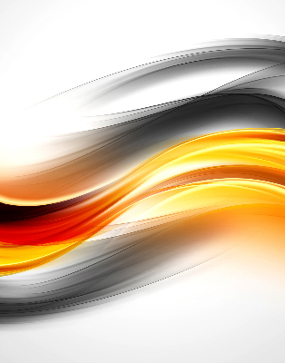 Fabric roller blind Orange waves