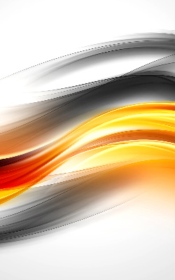 Fabric roller blind Orange waves