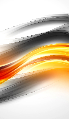 Fabric roller blind Orange waves