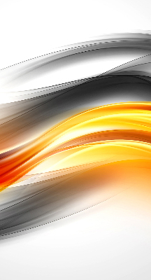 Fabric roller blind Orange waves