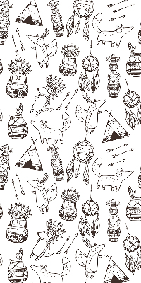 Fabric roller blind Drawn pictures