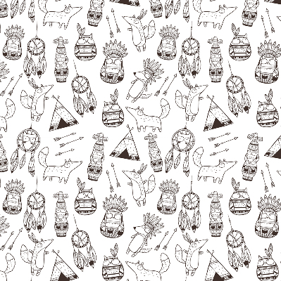 Fabric roller blind Drawn pictures