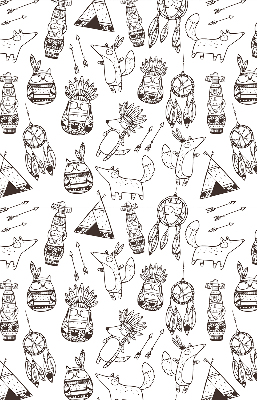 Fabric roller blind Drawn pictures