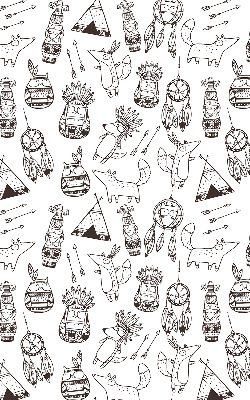 Fabric roller blind Drawn pictures