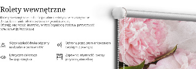 Roller blind for large window Flowers