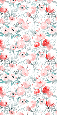 Modern roller blind Pink poppy