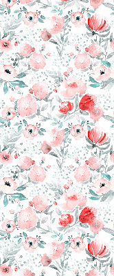 Modern roller blind Pink poppy