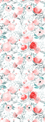 Modern roller blind Pink poppy
