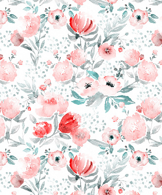 Modern roller blind Pink poppy