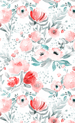 Modern roller blind Pink poppy