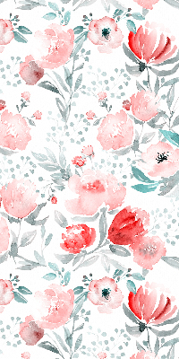 Modern roller blind Pink poppy
