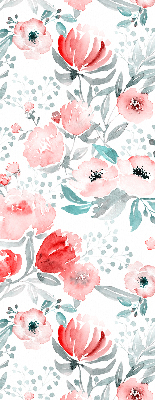 Modern roller blind Pink poppy