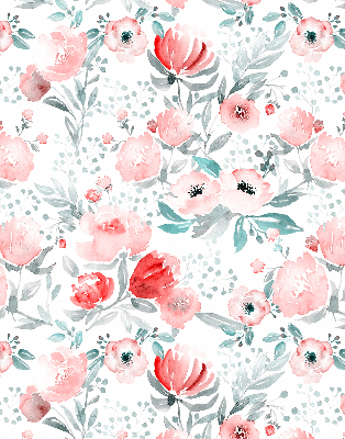Modern roller blind Pink poppy