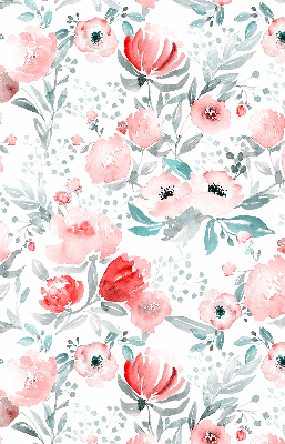 Modern roller blind Pink poppy