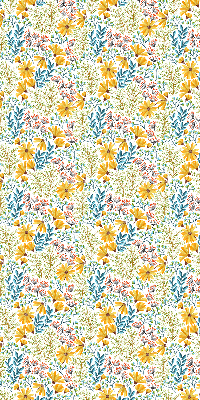 Roller blind for large window Flowers