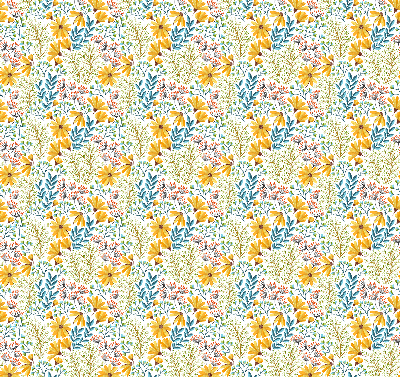 Roller blind for large window Flowers