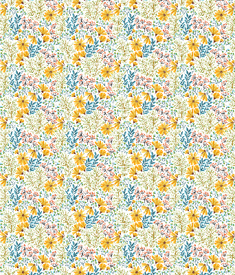 Roller blind for large window Flowers