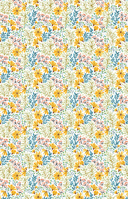 Roller blind for large window Flowers