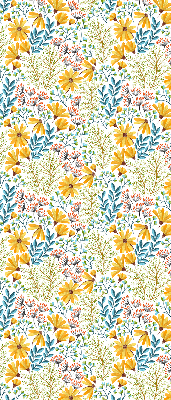 Roller blind for large window Flowers