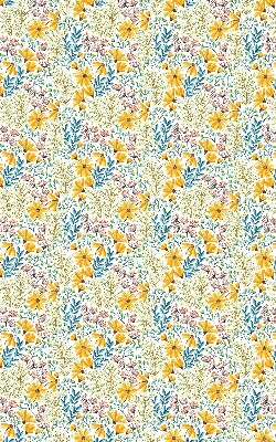 Roller blind for large window Flowers