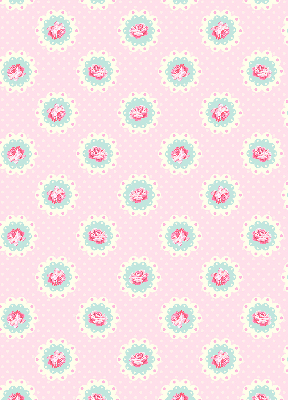 Fabric roller blind Roses