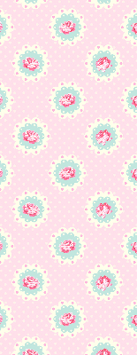 Fabric roller blind Roses