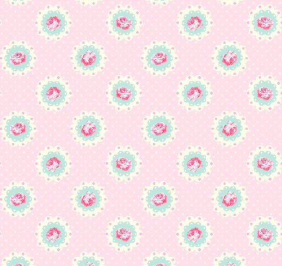 Fabric roller blind Roses
