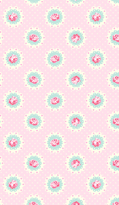 Fabric roller blind Roses