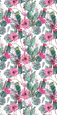 Modern roller blind Cactus flower
