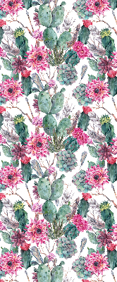 Modern roller blind Cactus flower