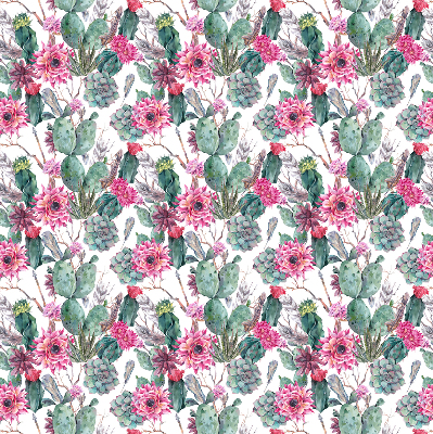Modern roller blind Cactus flower