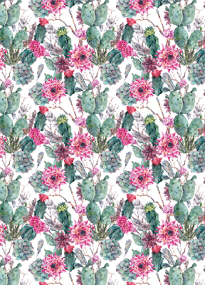 Modern roller blind Cactus flower