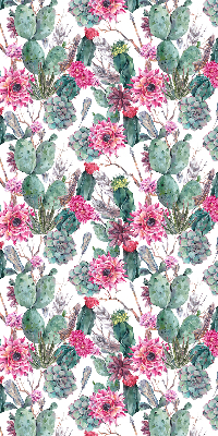 Modern roller blind Cactus flower