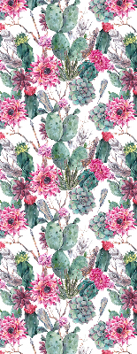 Modern roller blind Cactus flower