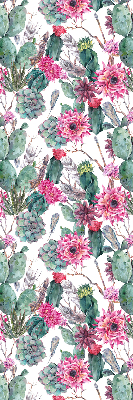Modern roller blind Cactus flower