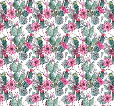 Modern roller blind Cactus flower