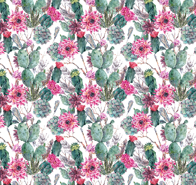 Modern roller blind Cactus flower