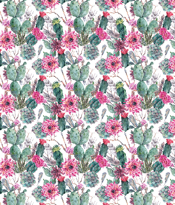 Modern roller blind Cactus flower