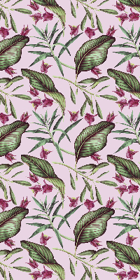 Fabric roller blind Tropical leaves