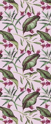 Fabric roller blind Tropical leaves