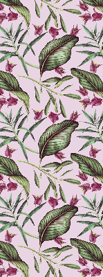 Fabric roller blind Tropical leaves