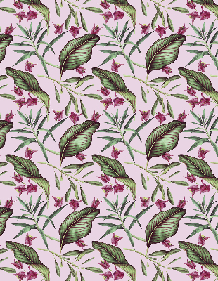 Fabric roller blind Tropical leaves
