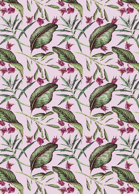 Fabric roller blind Tropical leaves