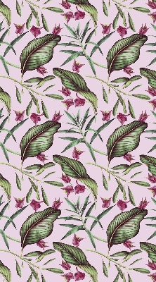 Fabric roller blind Tropical leaves