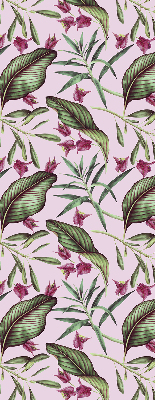 Fabric roller blind Tropical leaves